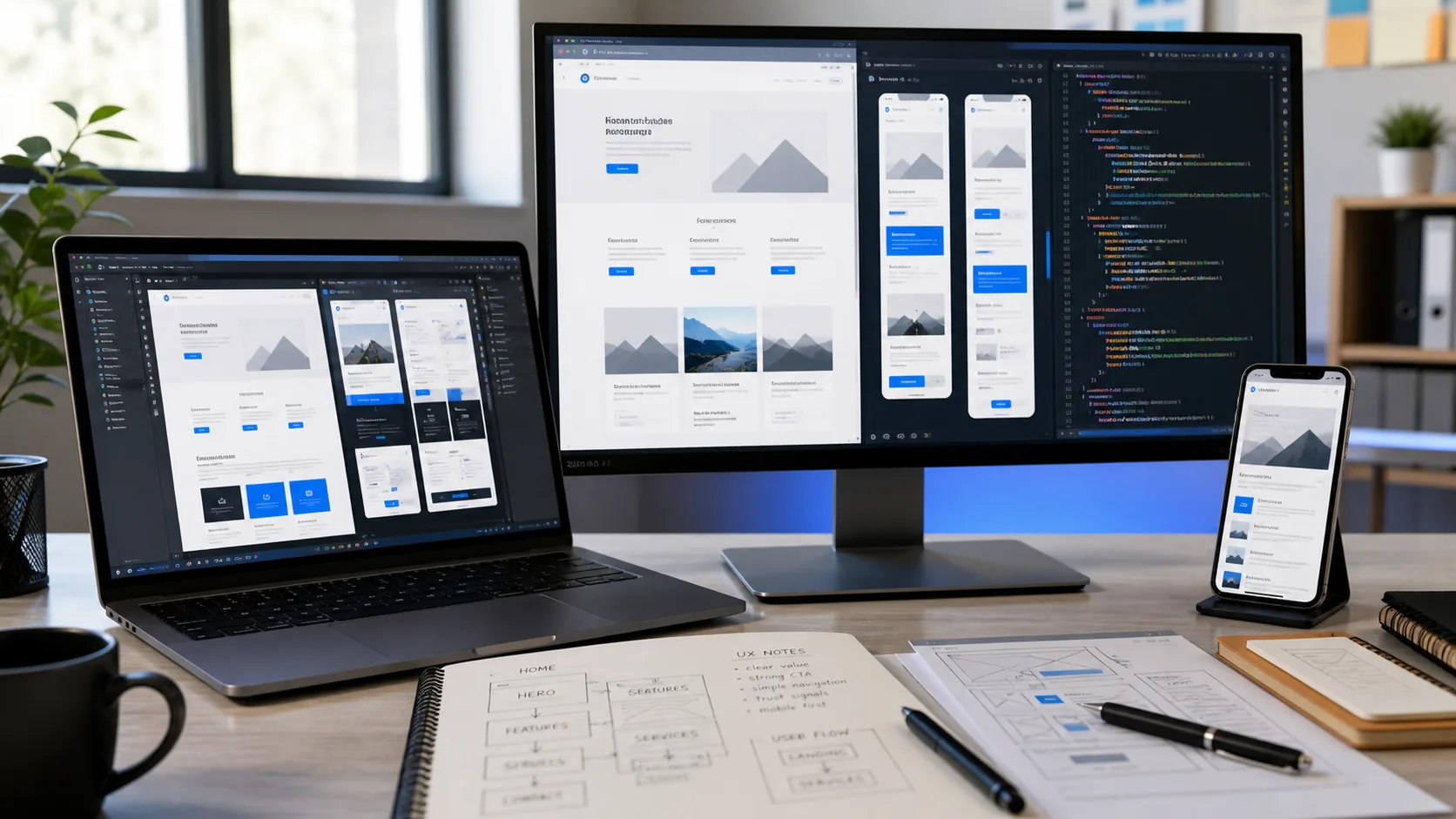 Servicii BrandWave - web design, SEO, marketing digital și aplicații web