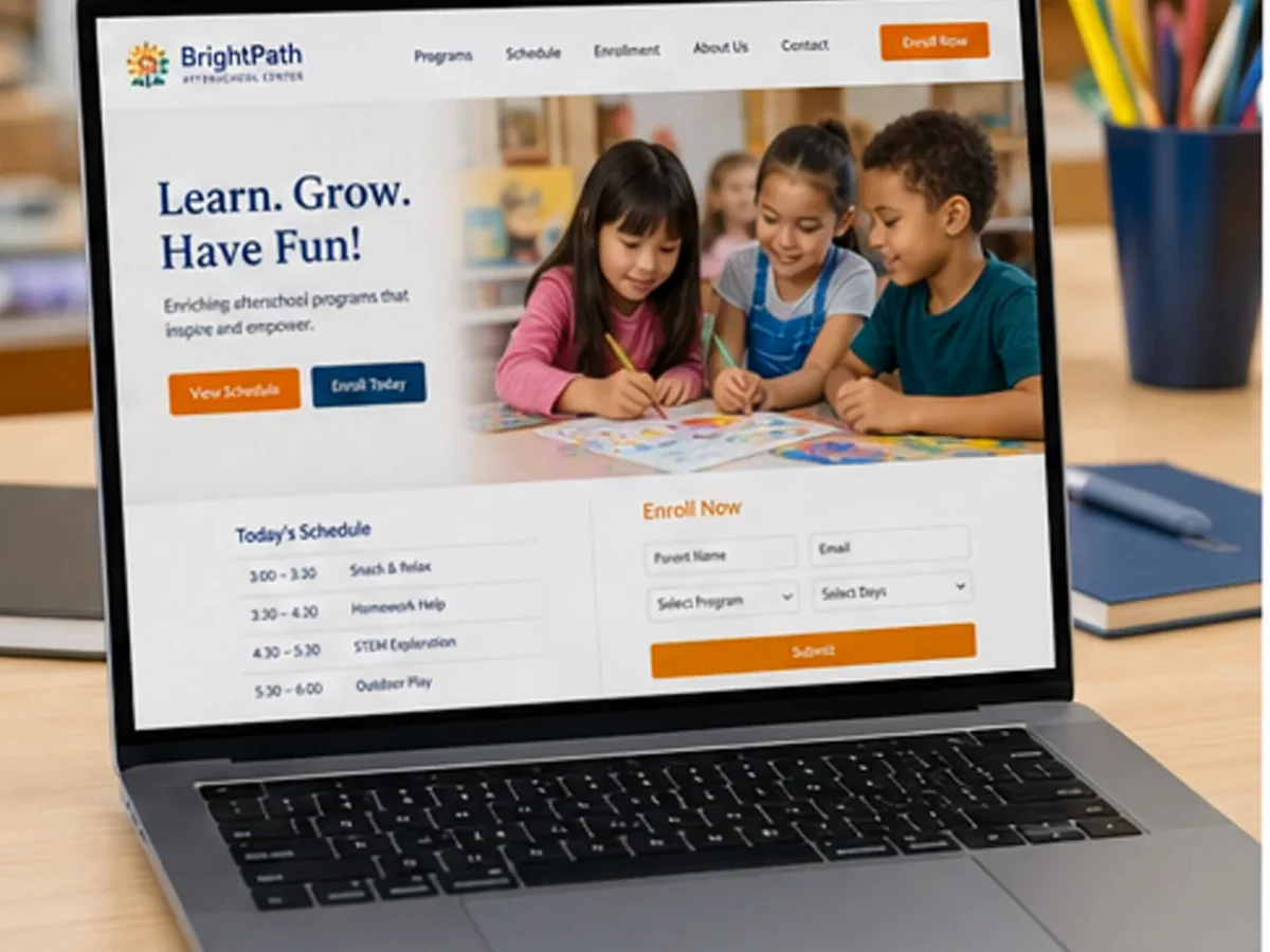 Site cu servicii pentru centre afterschool - model de site pentru centre afterschool - Creare site afterschool