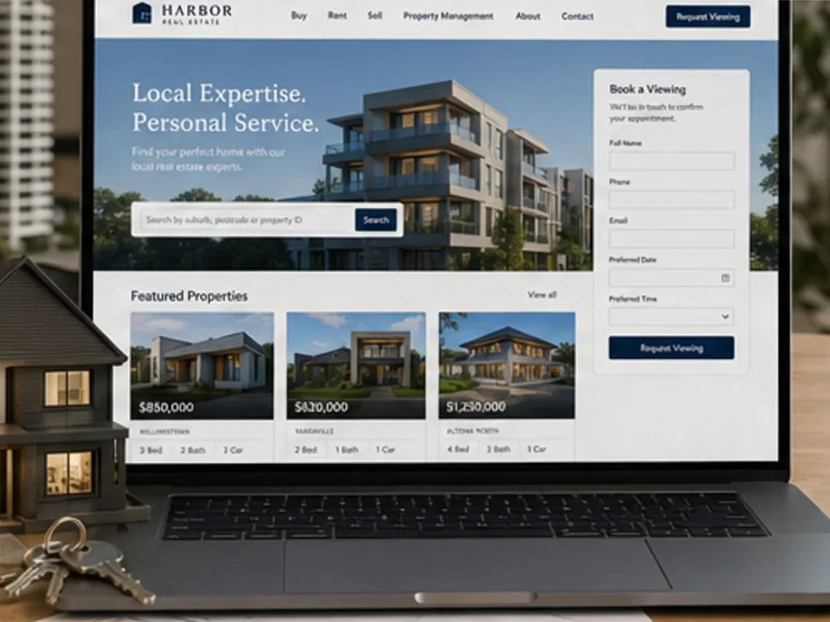 Site cu exemple pentru agenții imobiliare - model de site pentru agenții imobiliare - Creare site agenție imobiliară