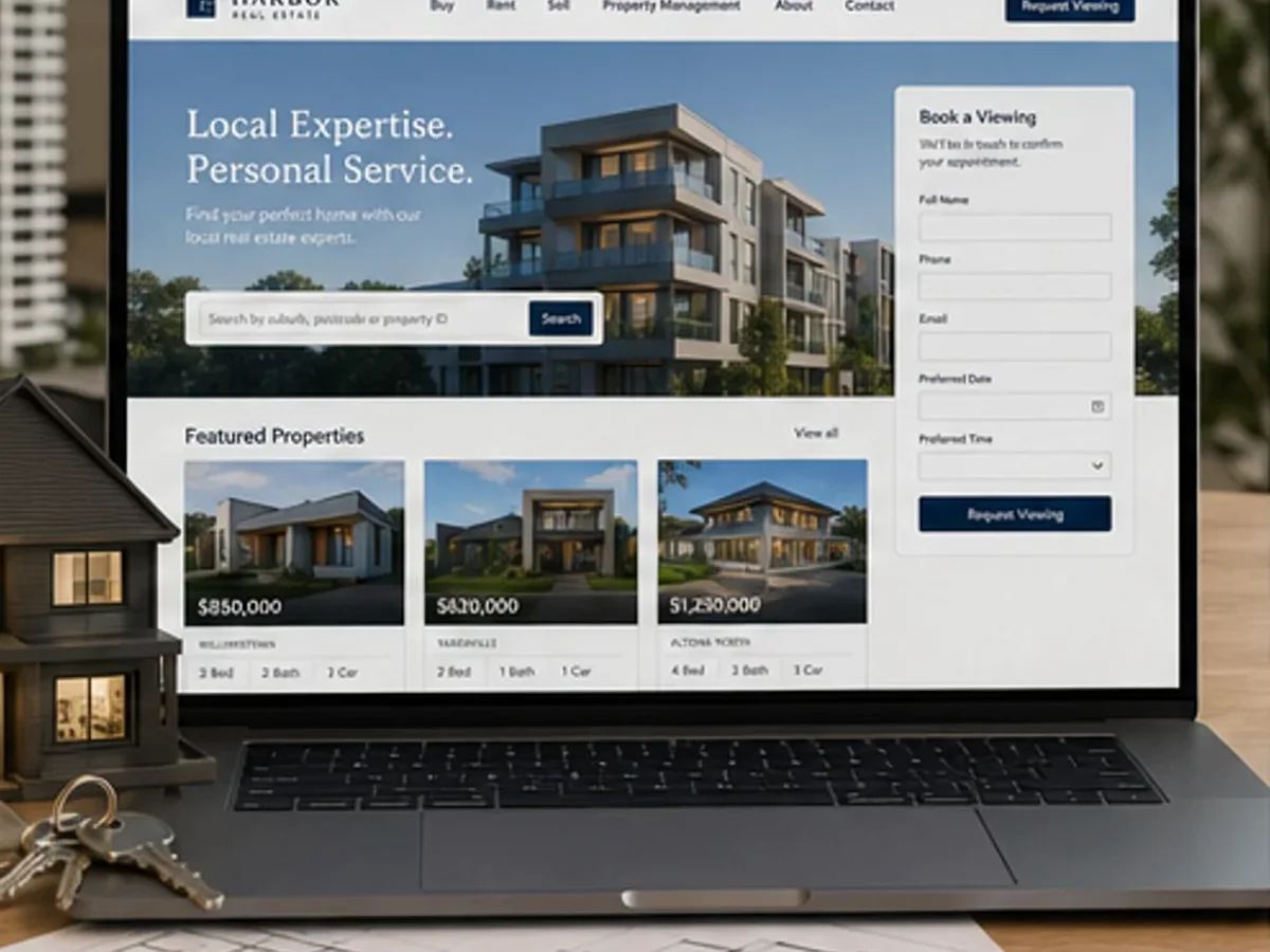 Site rapid pe mobil pentru agenție imobiliară - model de site pentru agenții imobiliare - Creare site agenție imobiliară