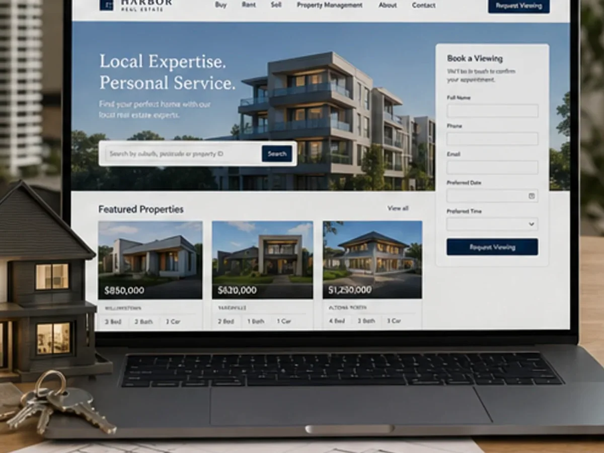 Site cu servicii pentru agenții imobiliare - model de site pentru agenții imobiliare - Creare site agenție imobiliară