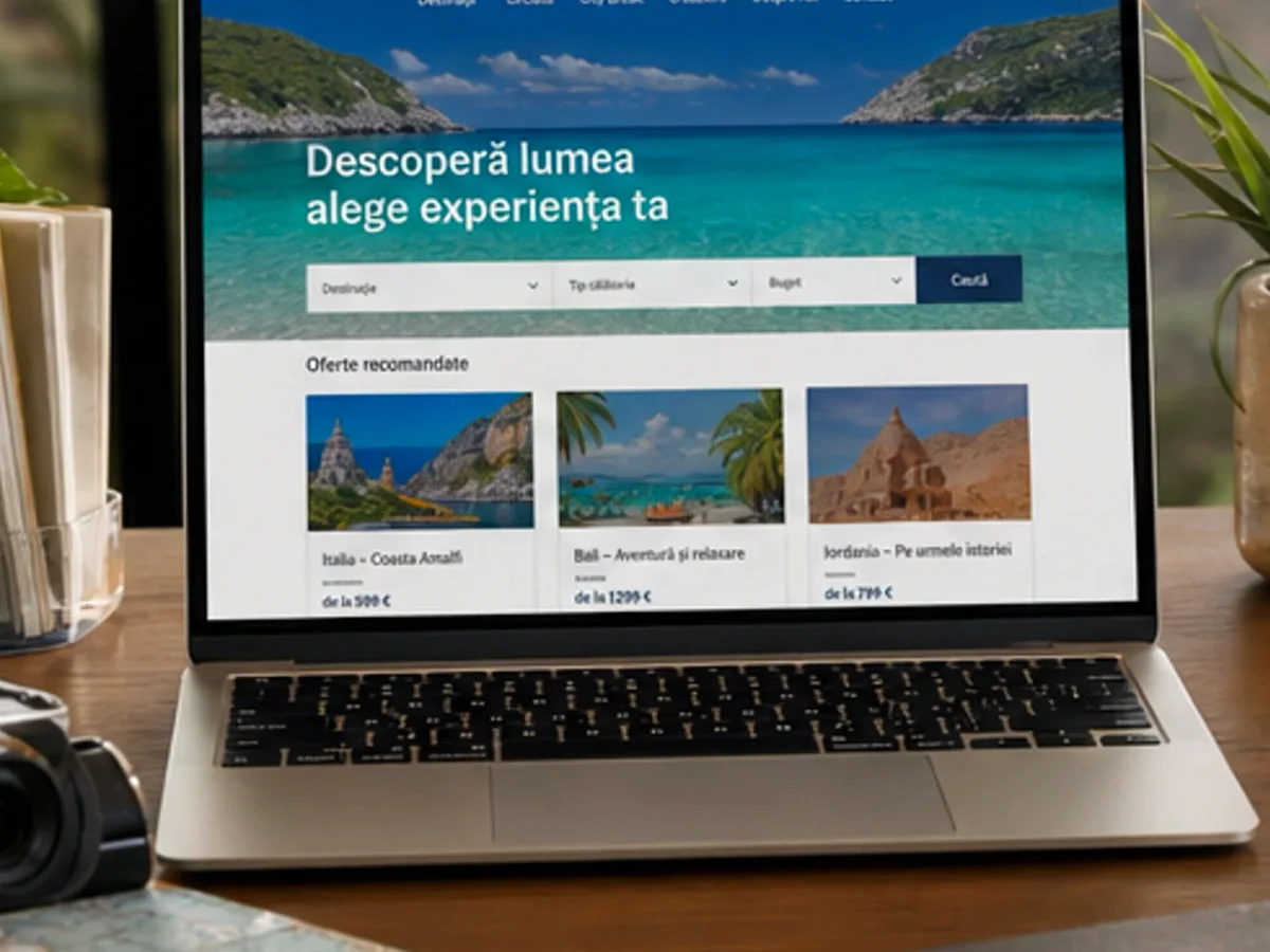Turism corporate și evenimente - model de site pentru agenții de turism - Creare site agenție de turism