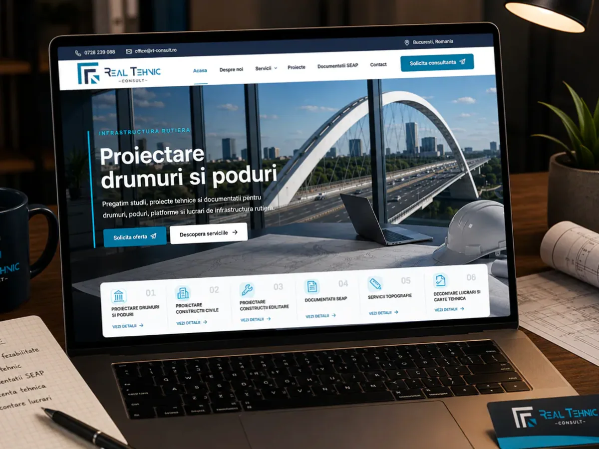model foto realist pentru Creare site arhitect