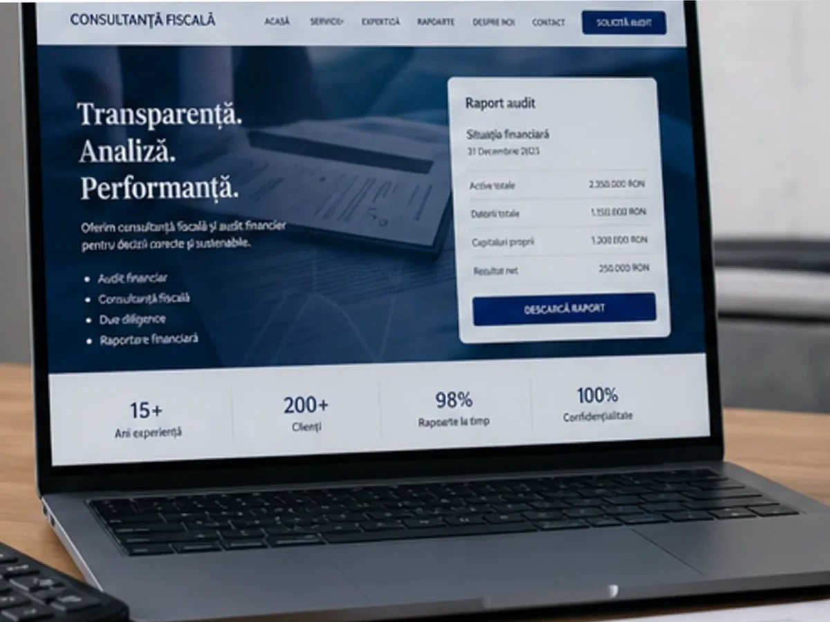 model foto realist pentru Creare site broker asigurări