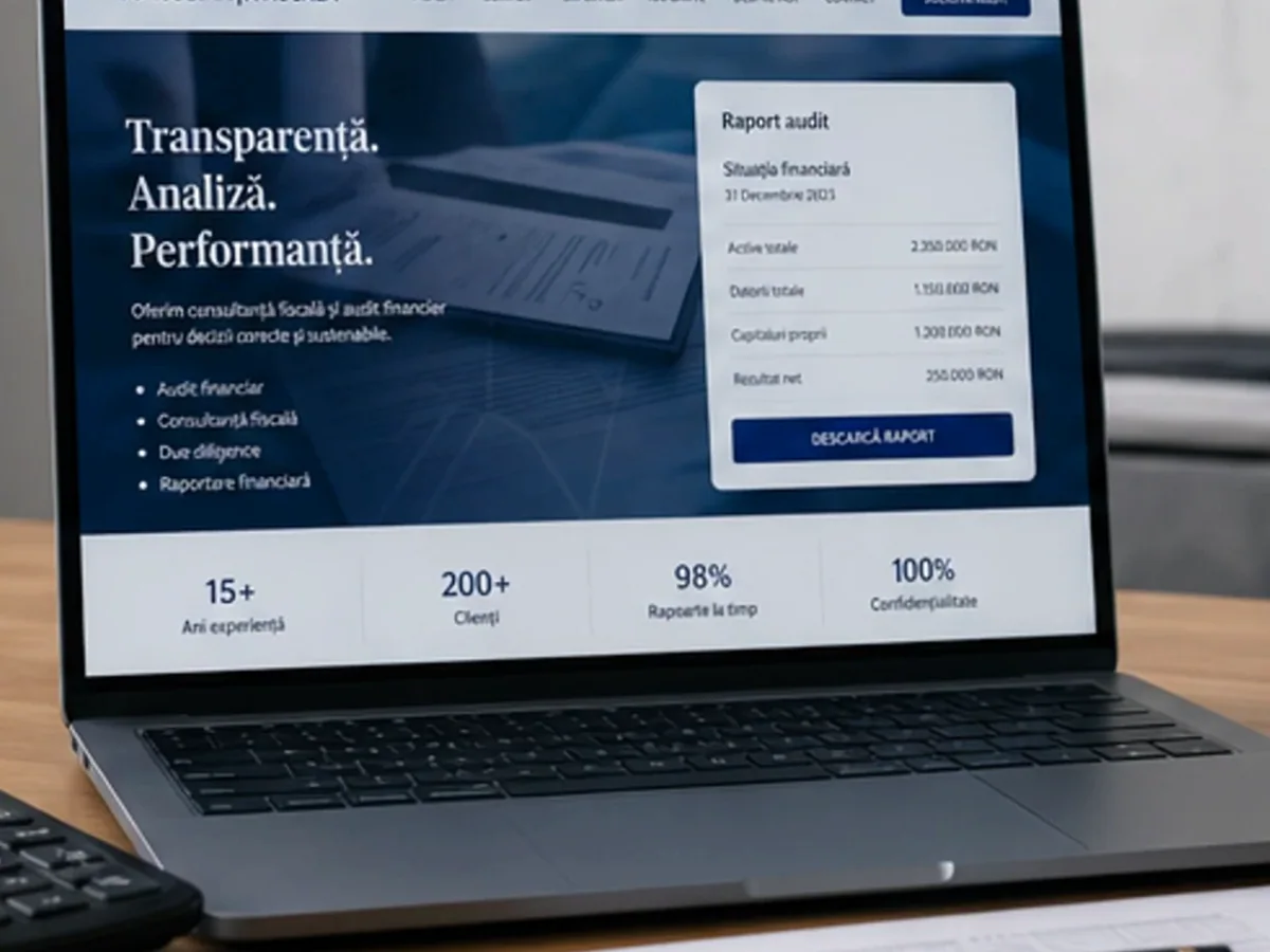 Site orientat spre consultații, brief-uri și cereri calificate - model de site pentru brokeri de asigurări - Creare site broker asigurări