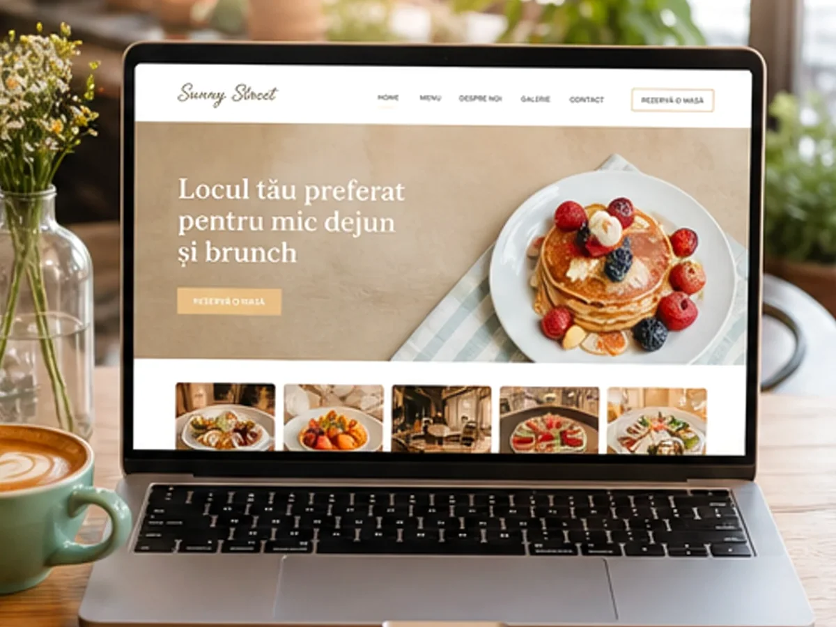 Coffee to go cu fidelizare - model de site pentru cafenele - Creare site cafenea