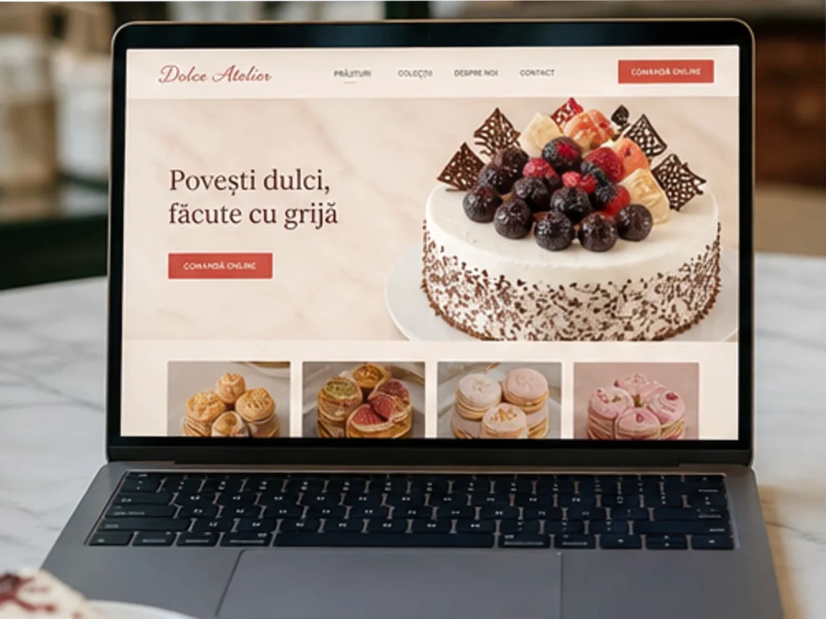 model foto realist pentru Creare site cafenea