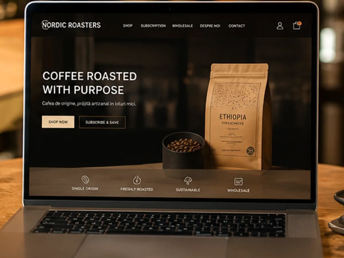 Lounge cafe cu evenimente private - model de site pentru cafenele - Creare site cafenea