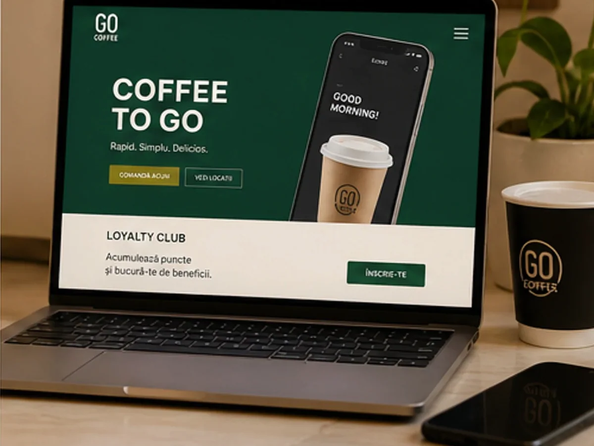 Cafenea cu mic dejun și brunch - model de site pentru cafenele - Creare site cafenea
