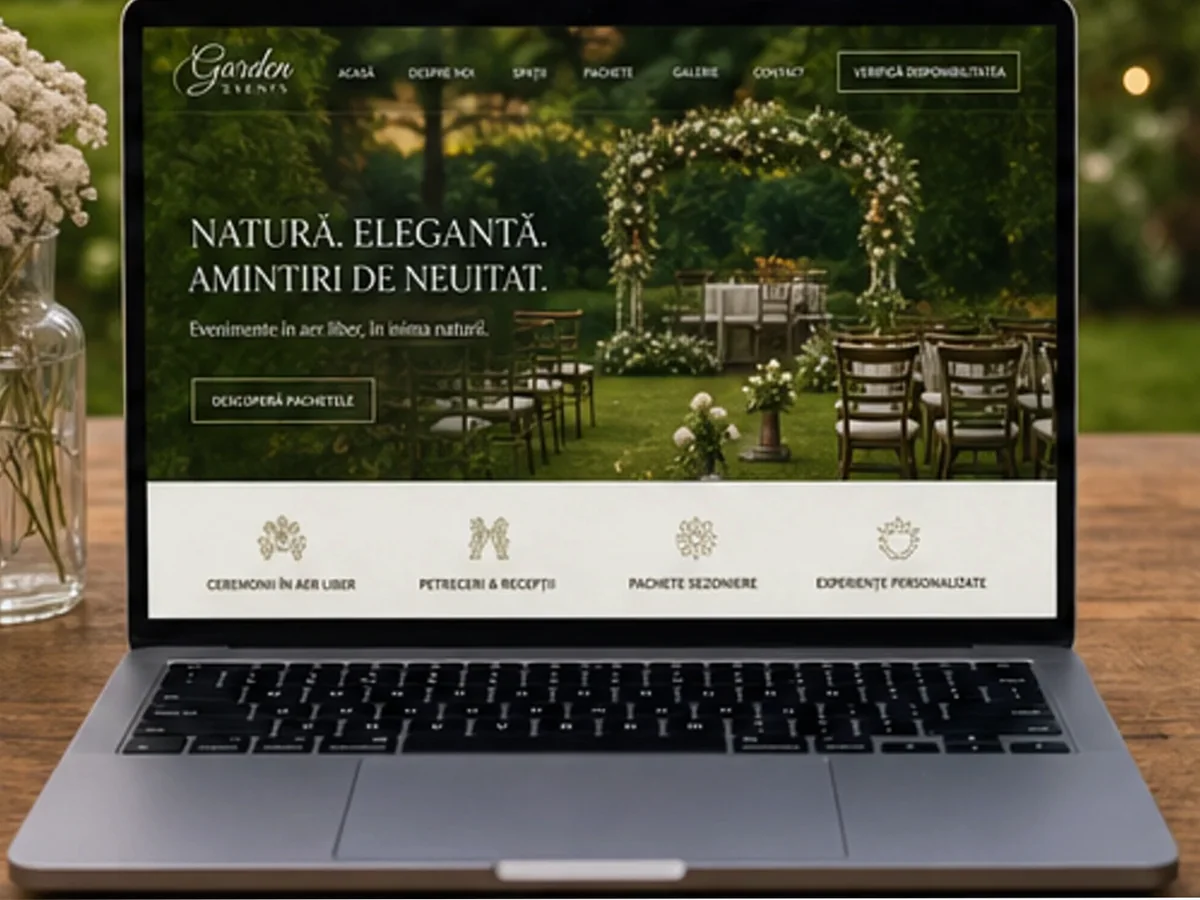 Catering corporate pentru birouri - model de site pentru firme de catering - Creare site firmă catering