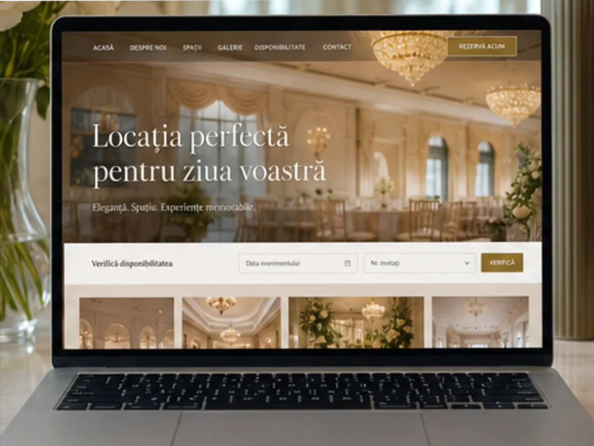 model foto realist pentru Creare site firmă catering