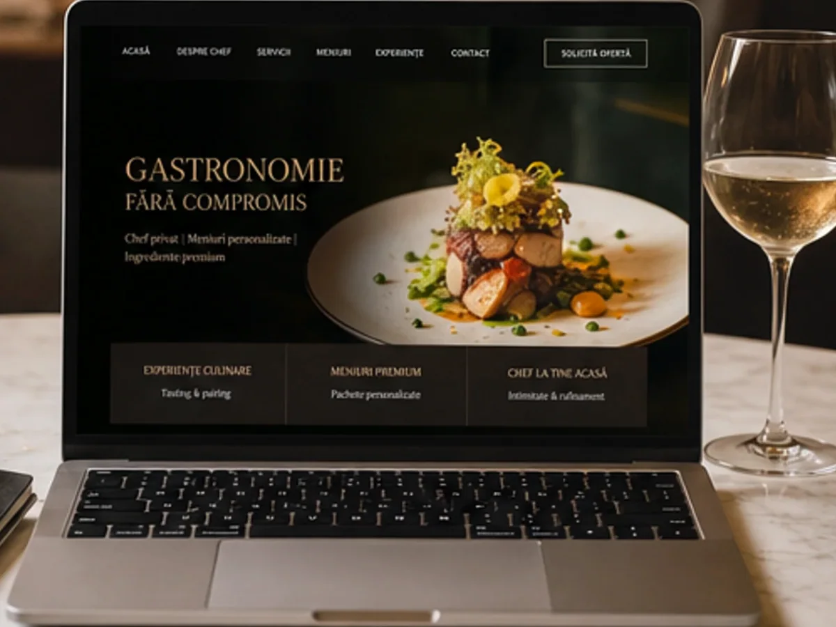 Catering pentru nunți și locații - model de site pentru firme de catering - Creare site firmă catering