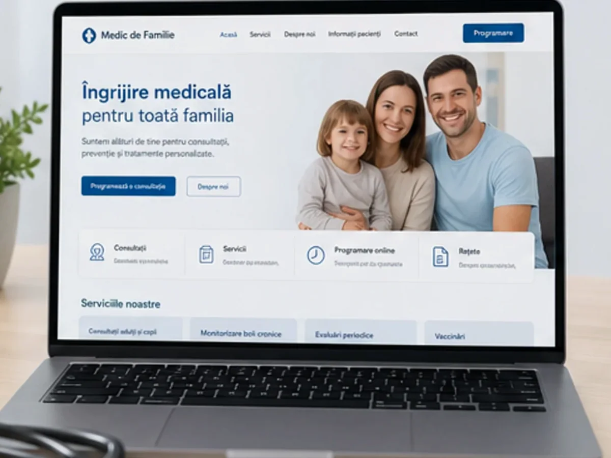 Site cu exemple pentru clinici medicale - model de site pentru clinici medicale - Creare site clinică medicală