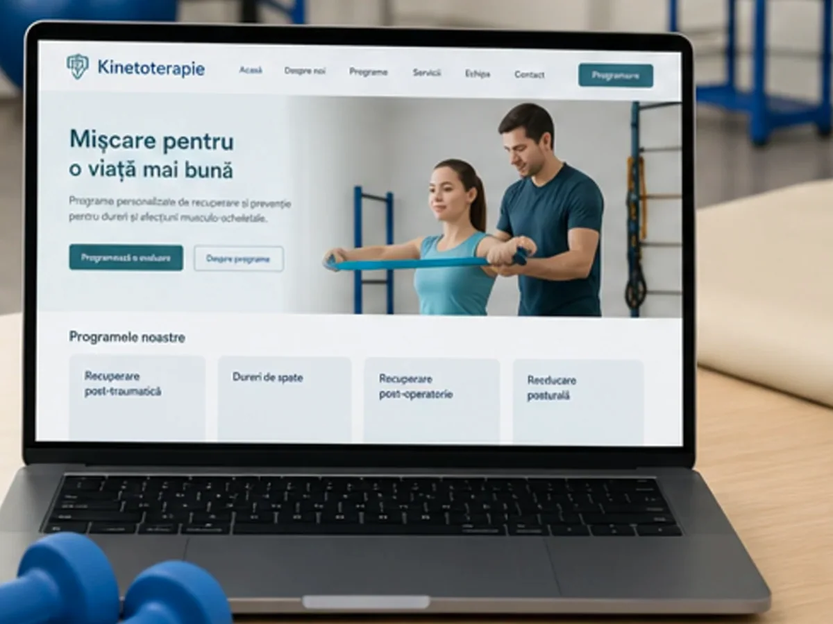 Site cu servicii pentru clinici medicale - model de site pentru clinici medicale - Creare site clinică medicală