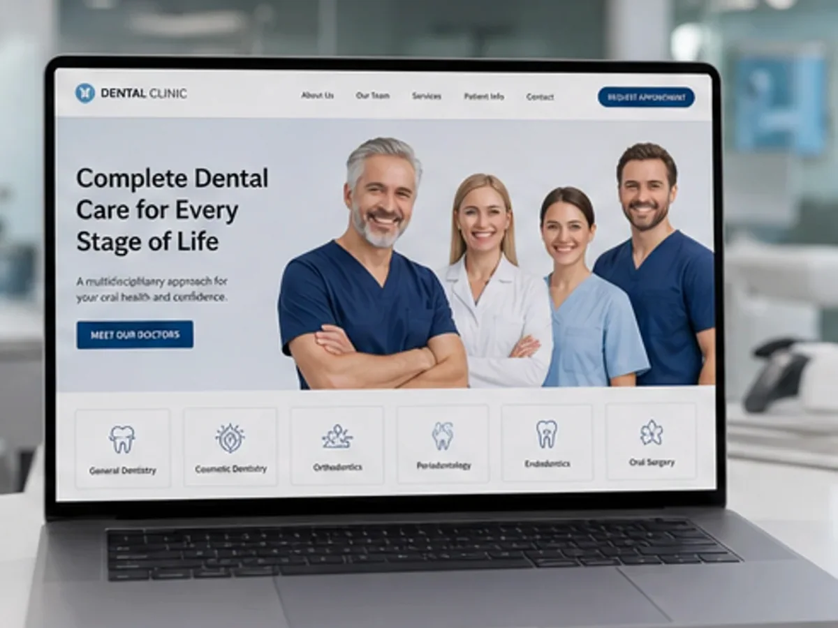 Site rapid pe mobil pentru clinică stomatologică - model de site pentru clinici stomatologice - Creare site clinică stomatologică
