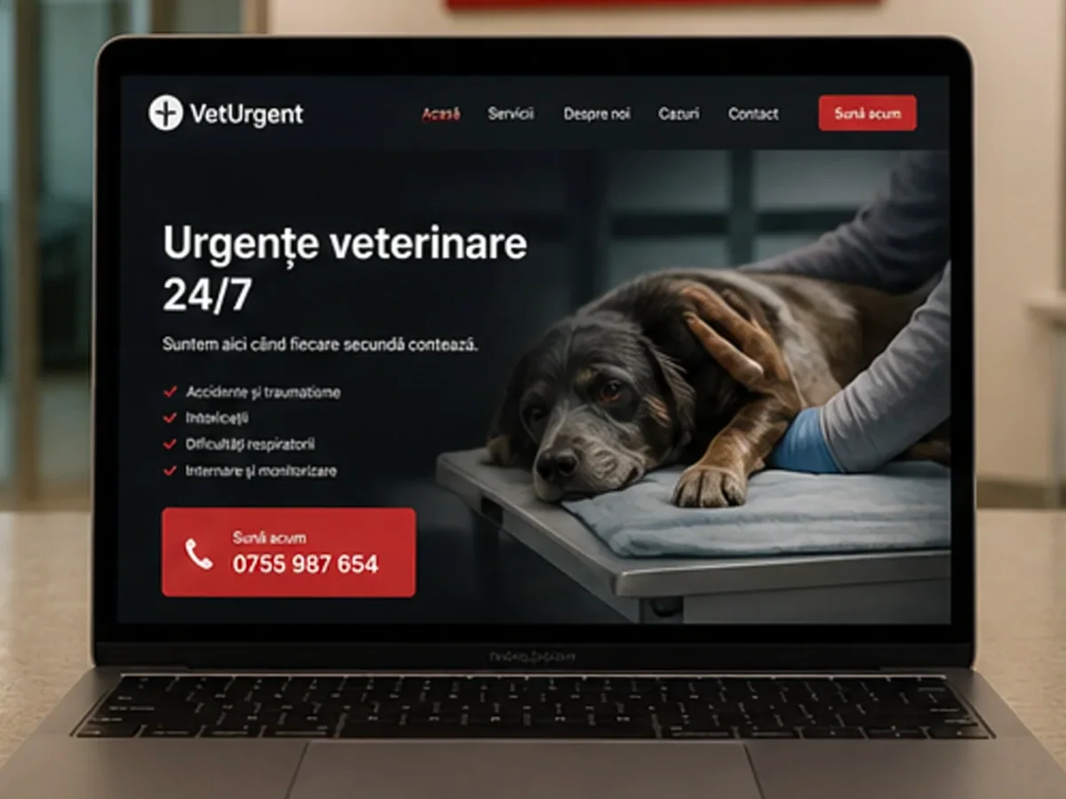 Site cu exemple pentru clinici veterinare - model de site pentru clinici veterinare - Creare site clinică veterinară