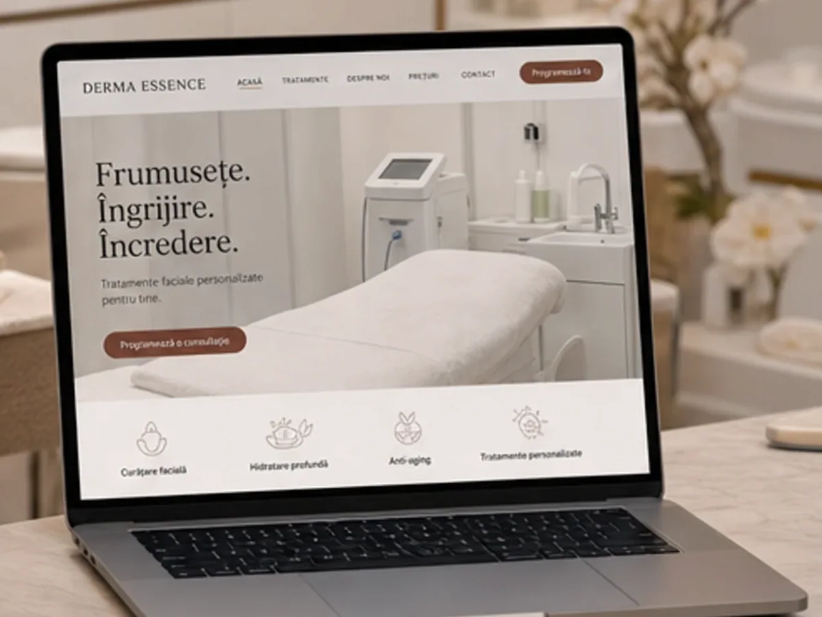 Site de încredere pentru cosmetică - model de site pentru cabinete de cosmetică - Creare site cosmetică