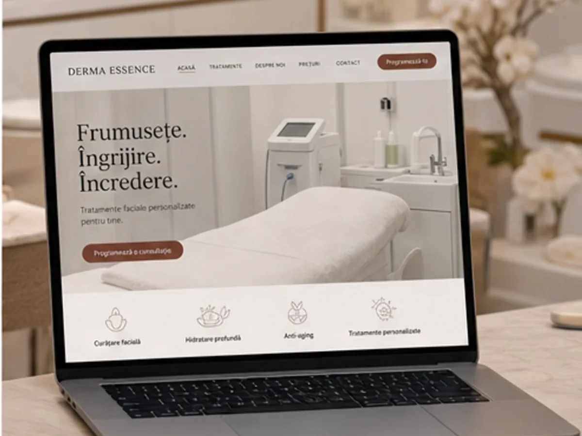 Site cu exemple pentru cabinete de cosmetică - model de site pentru cabinete de cosmetică - Creare site cosmetică