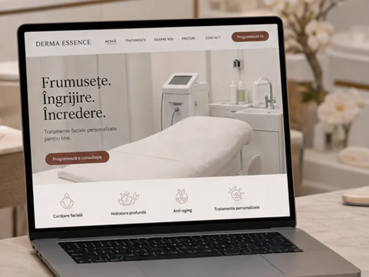 model foto realist pentru Creare site cosmetică
