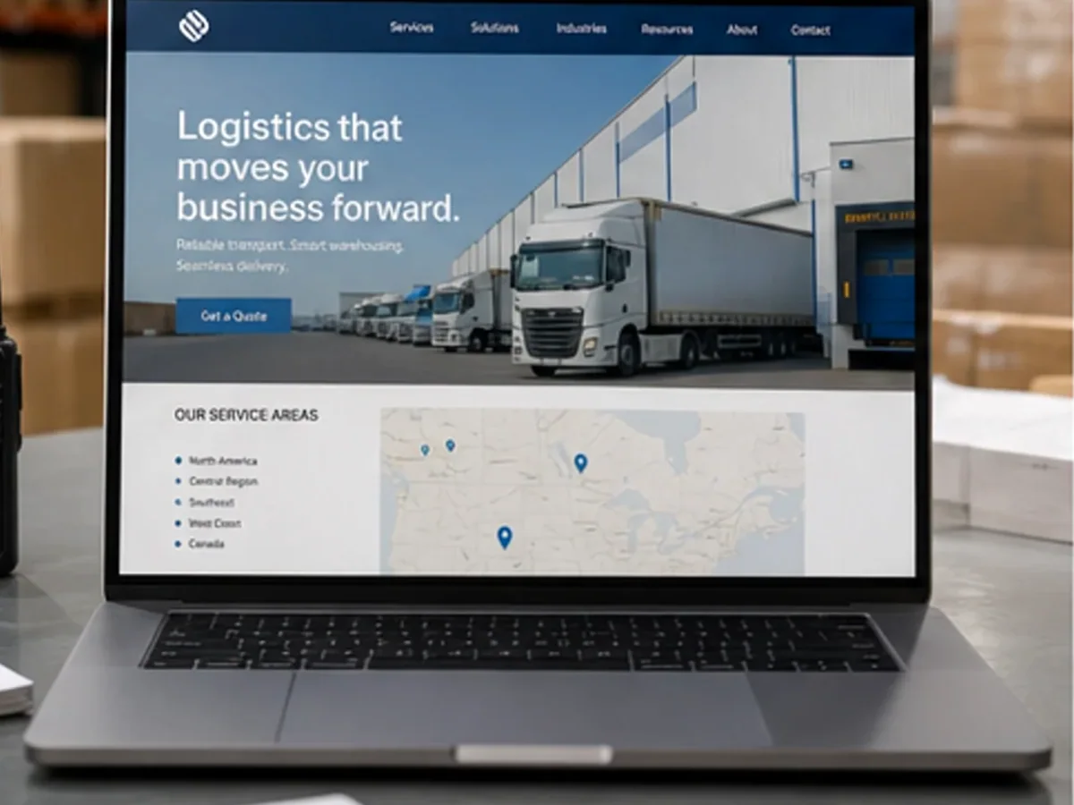 Site orientat spre cereri B2B, documentații și discuții comerciale - model de site pentru firme de curierat - Creare site curierat