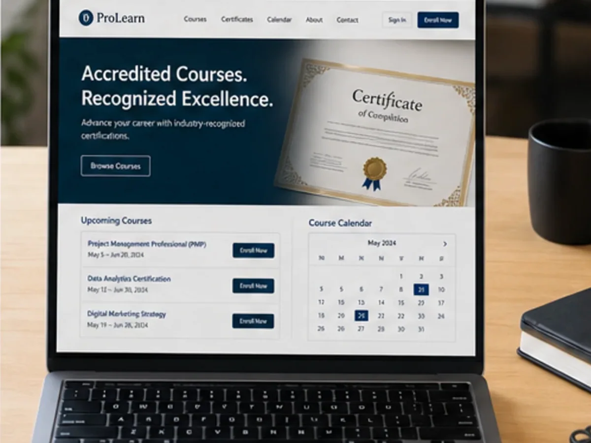 Site cu exemple pentru furnizori de cursuri acreditate - model de site pentru furnizori de cursuri acreditate - Creare site cursuri acreditate