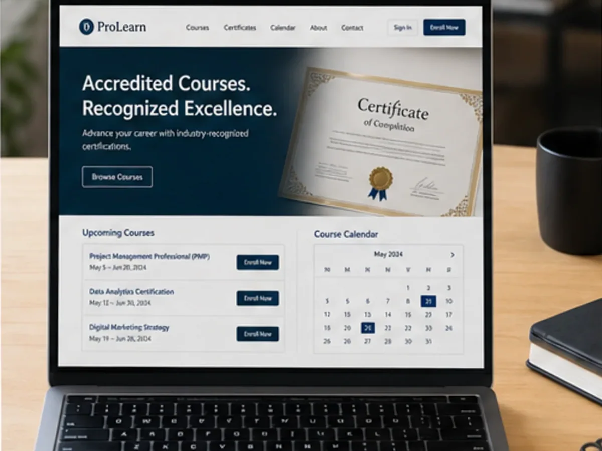 model foto realist pentru Creare site cursuri acreditate