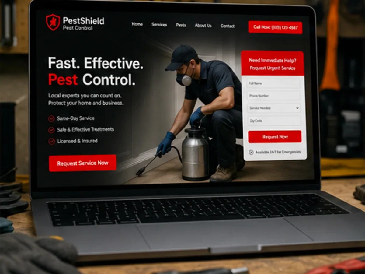 Site de încredere pentru deratizare - model de site pentru firme DDD - Creare site deratizare