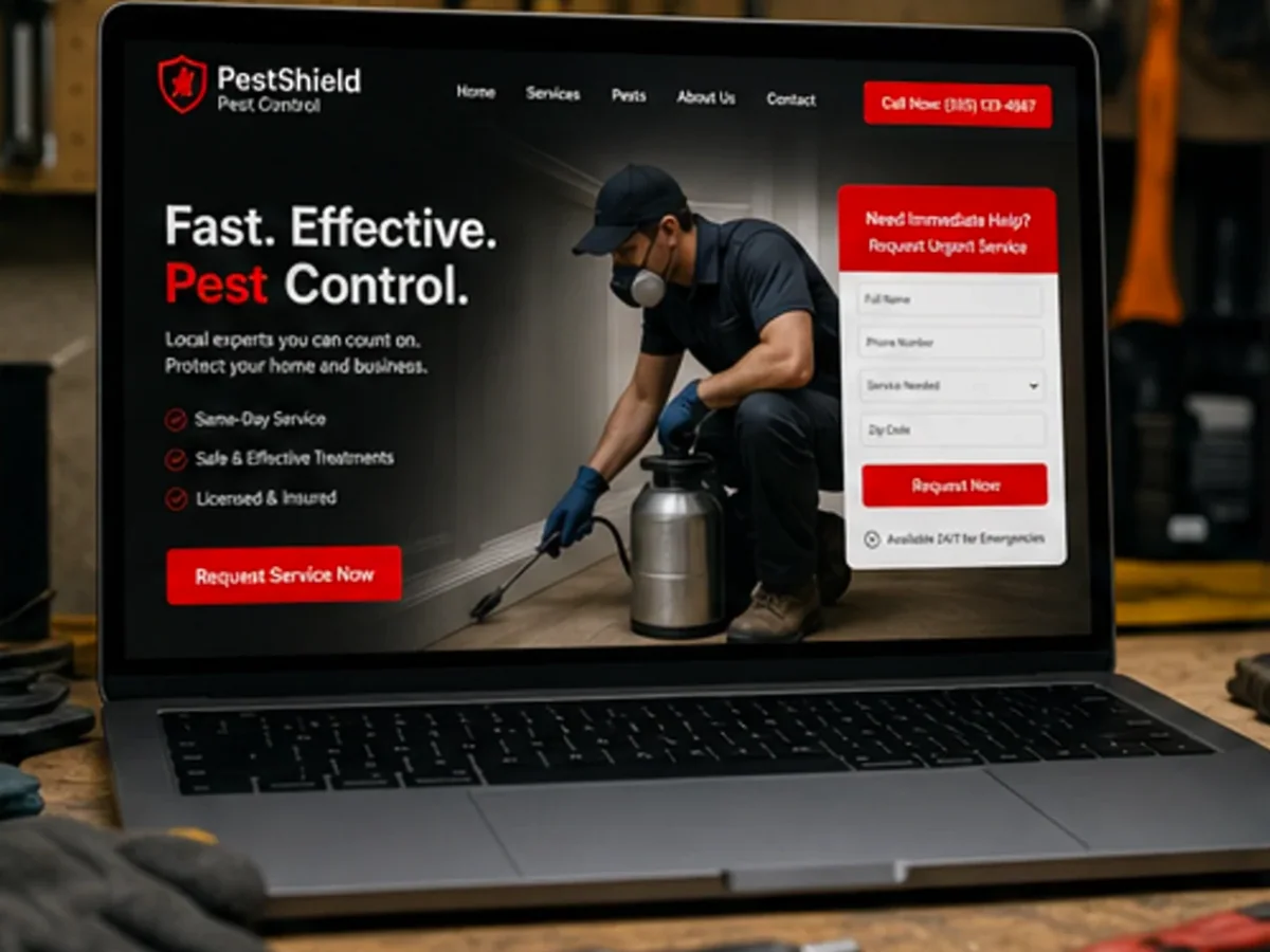 Site cu servicii pentru firme DDD - model de site pentru firme DDD - Creare site deratizare