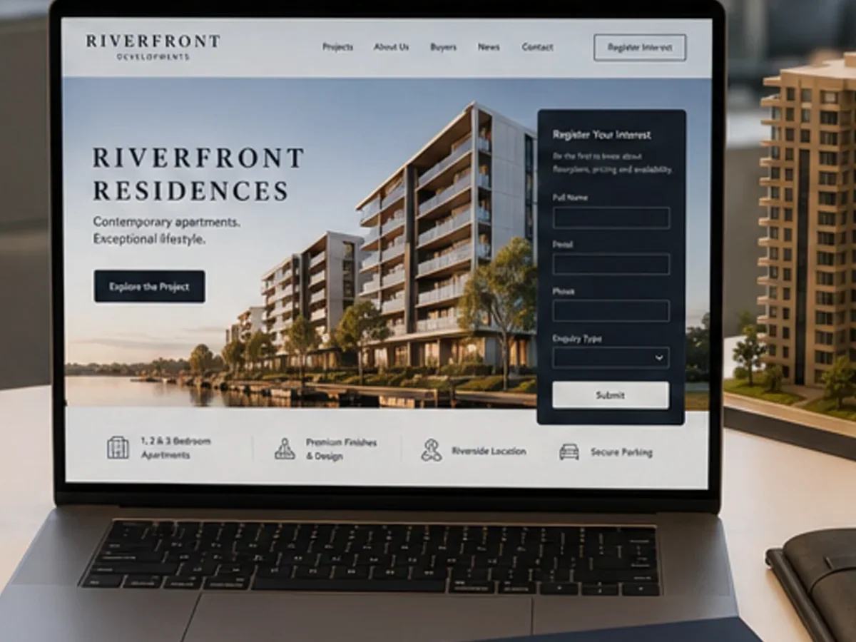 Site cu servicii pentru dezvoltatori imobiliari - model de site pentru dezvoltatori imobiliari - Creare site dezvoltator imobiliar