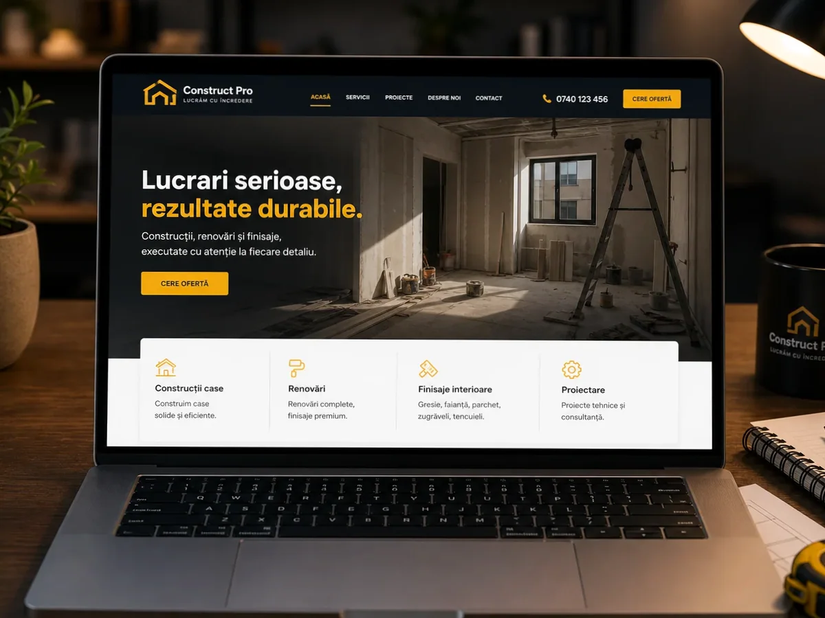 Site cu exemple pentru diriginți de șantier - model de site pentru diriginți de șantier - Creare site diriginte de șantier