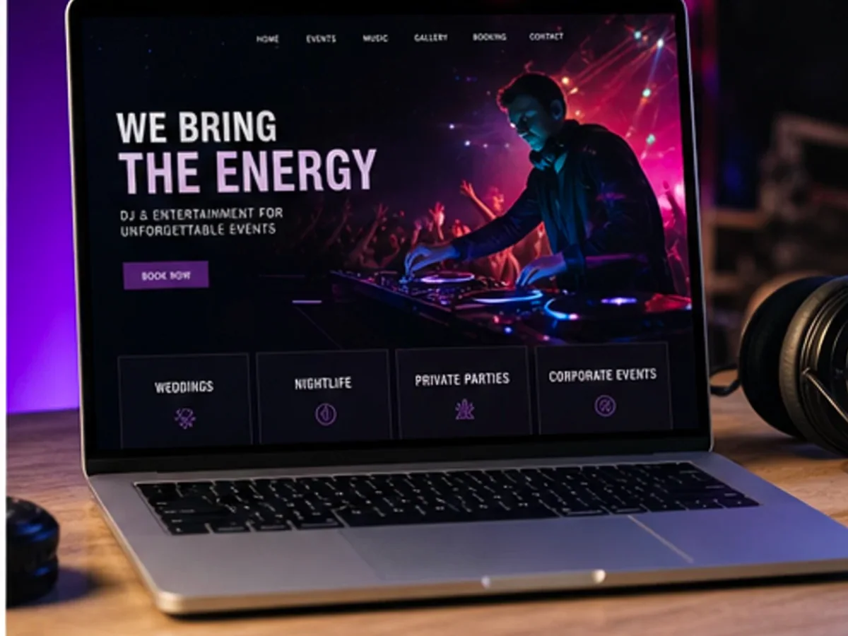 Site cu exemple pentru DJ pentru evenimente - model de site pentru DJ pentru evenimente - Creare site DJ evenimente