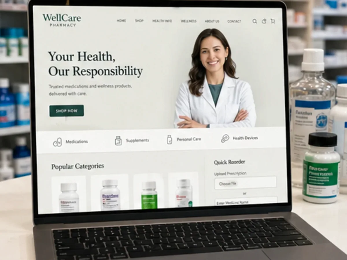 Site cu exemple pentru farmacii - model de site pentru farmacii - Creare site farmacie