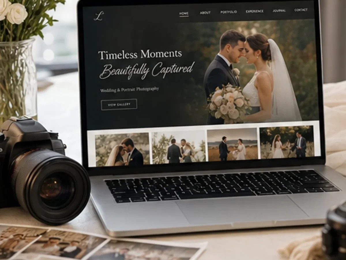 Site de încredere pentru fotograf - model de site pentru fotografi - Creare site fotograf