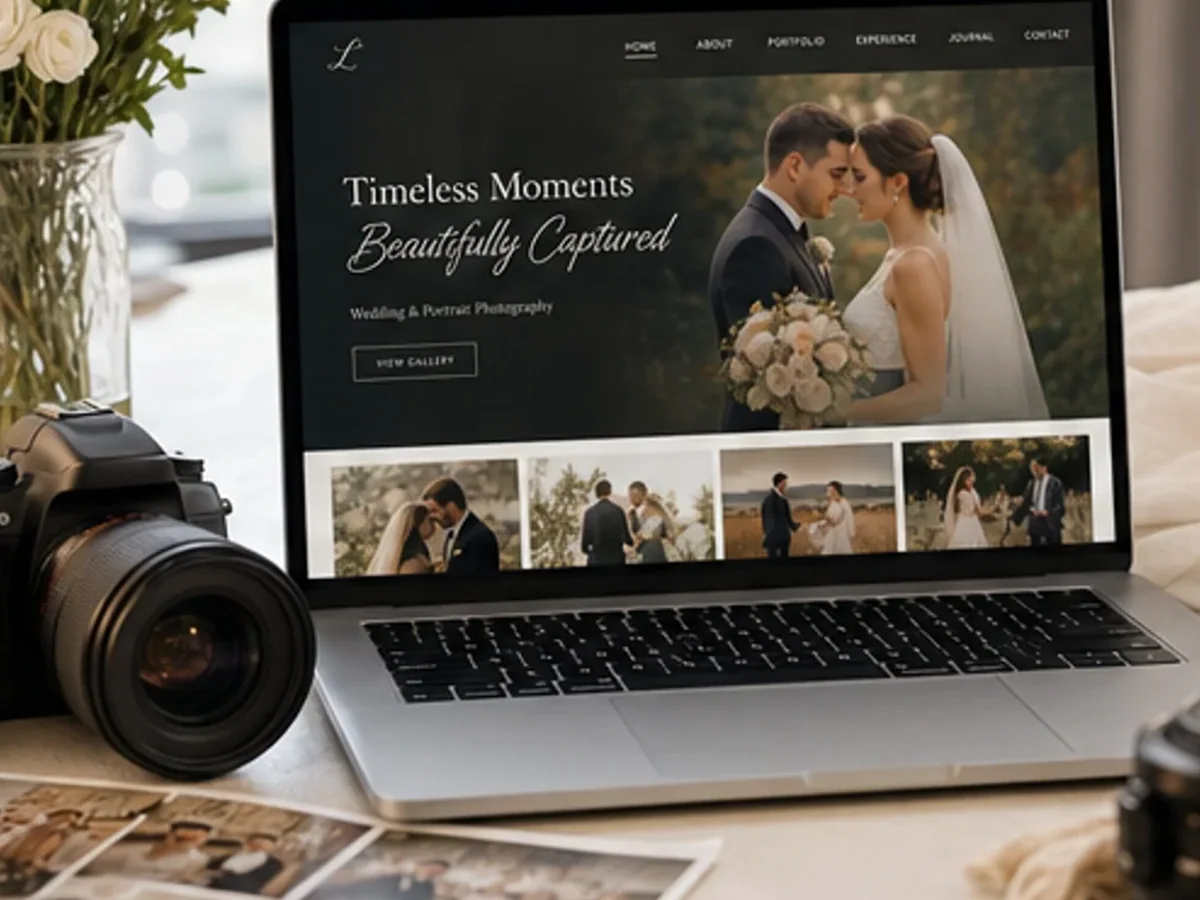 Site rapid pe mobil pentru fotograf - model de site pentru fotografi - Creare site fotograf