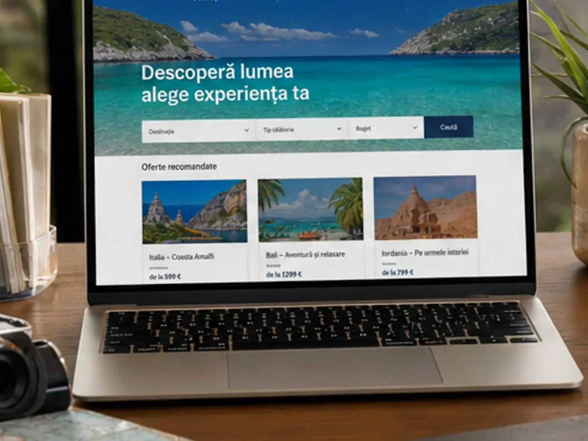 Site pentru oferte și destinații turistice - model de site pentru hoteluri - Creare site hotel