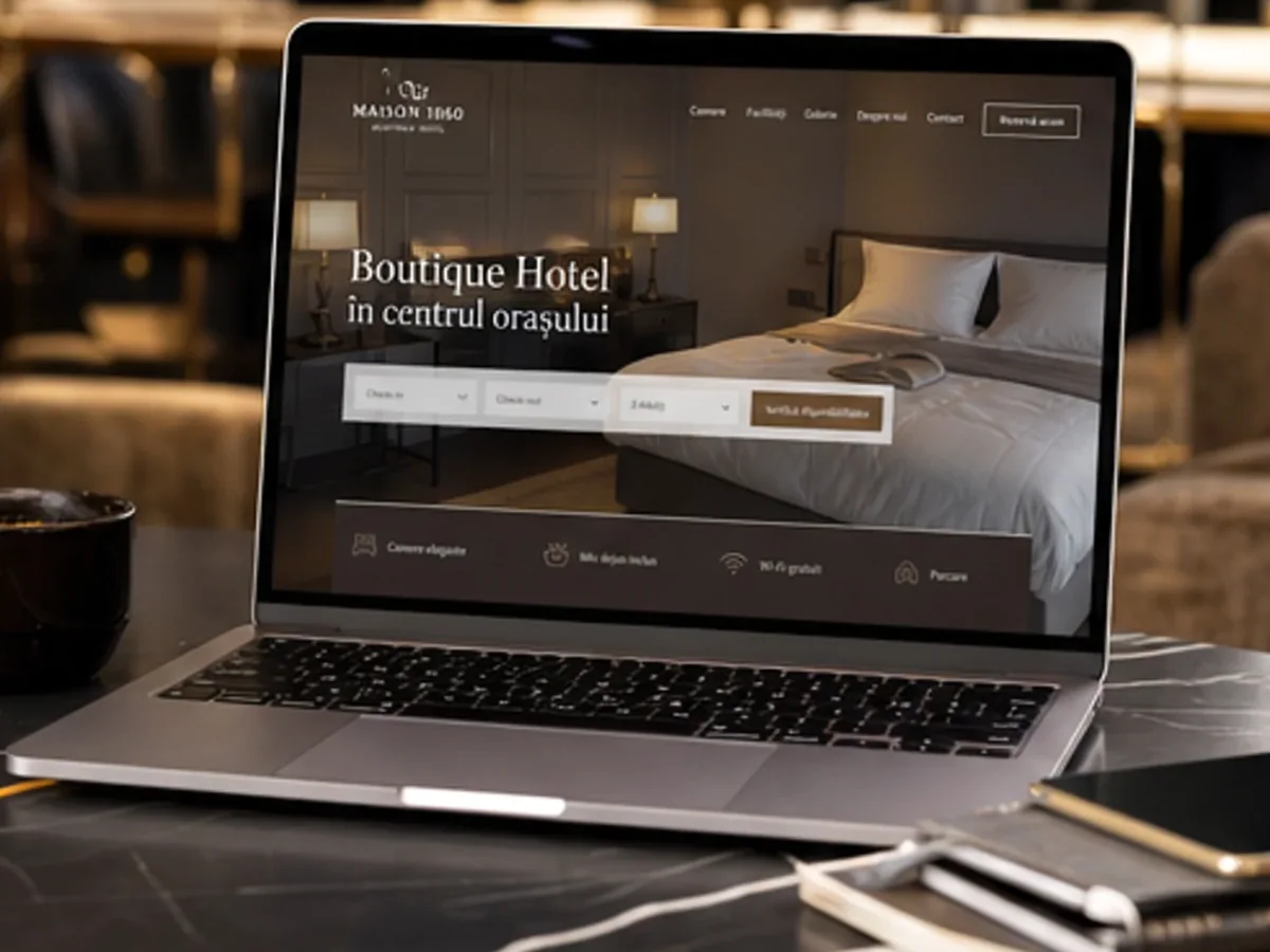 model foto realist pentru Creare site hotel