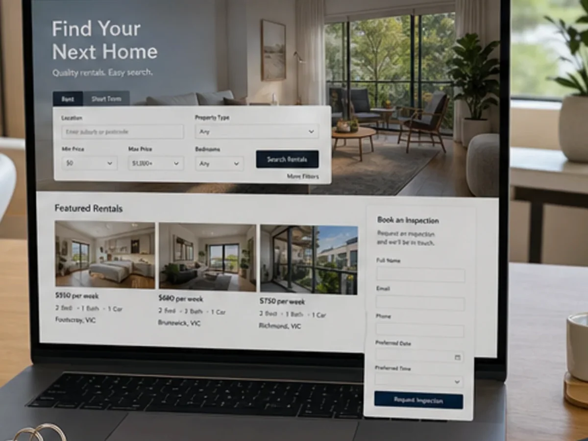 model foto realist pentru Creare site închirieri apartamente