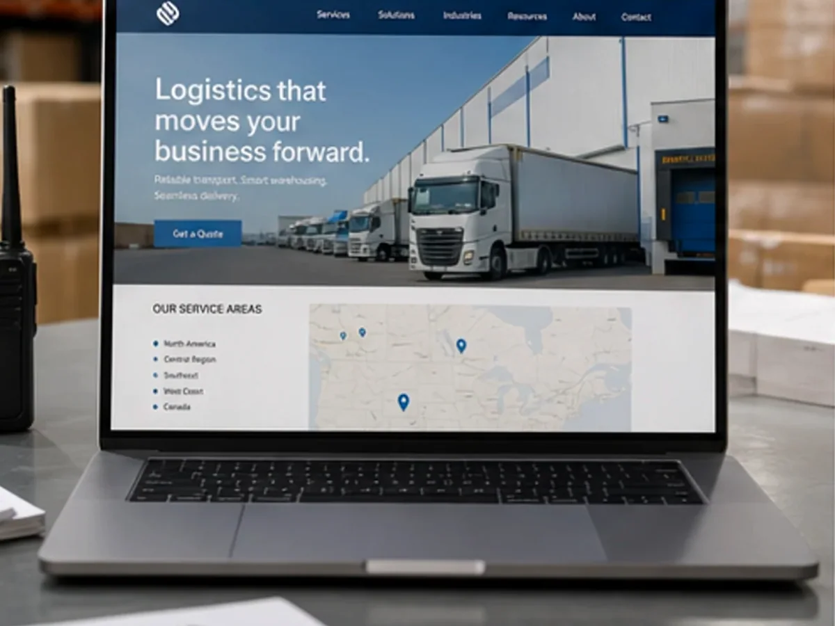 Site cu exemple pentru firme de logistică - model de site pentru firme de logistică - Creare site logistică