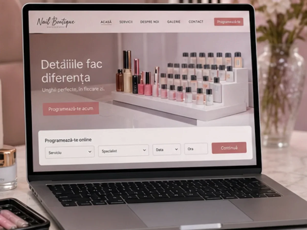 model foto realist pentru Creare site manichiură
