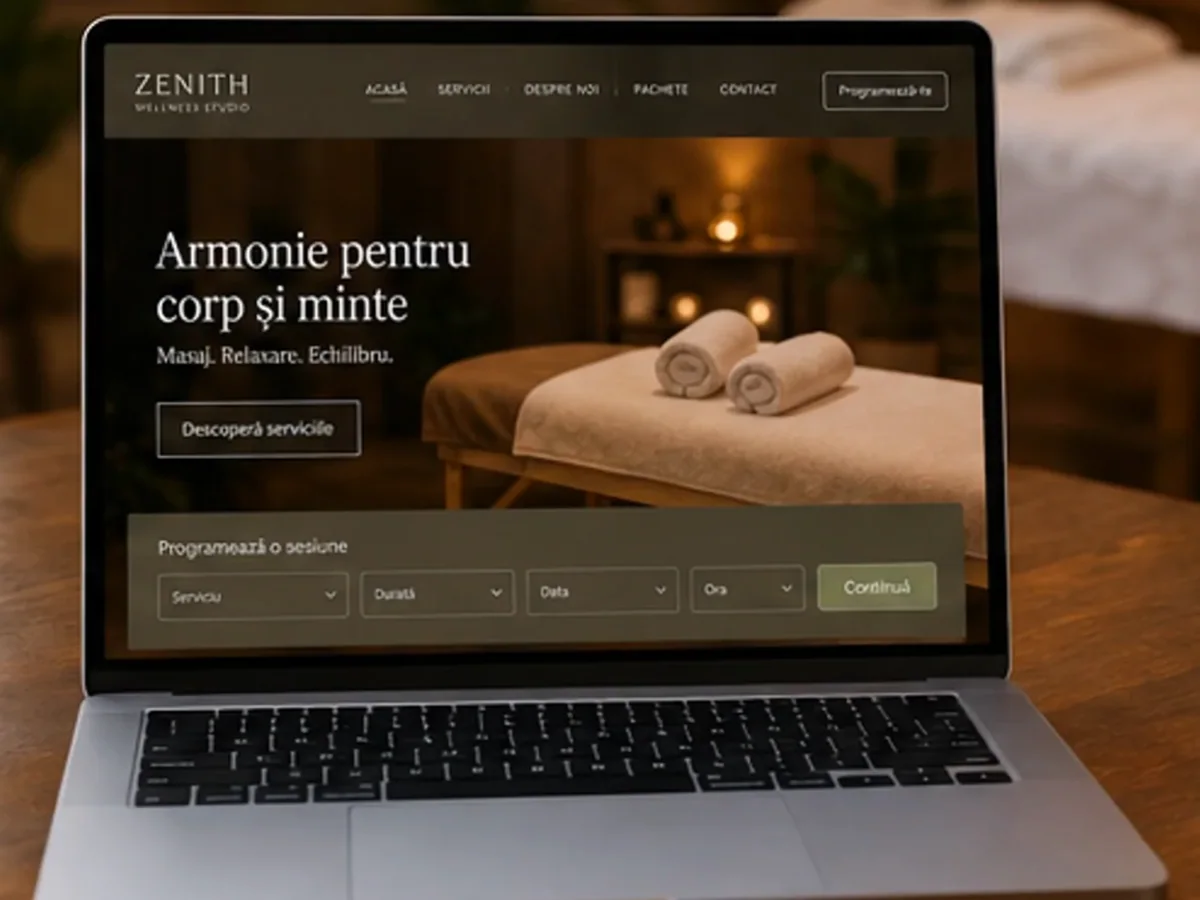 Site de încredere pentru masaj - model de site pentru centre de masaj - Creare site masaj