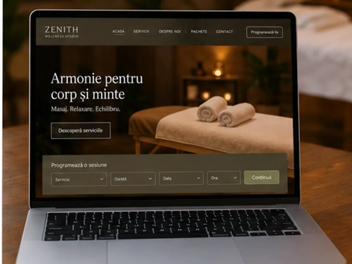 Site cu exemple pentru centre de masaj - model de site pentru centre de masaj - Creare site masaj