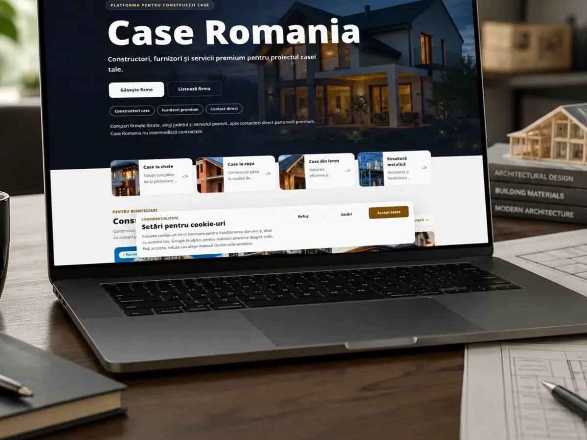 Site rapid pe mobil pentru materiale de construcții - model de site pentru firme de materiale de construcții - Creare site materiale de construcții