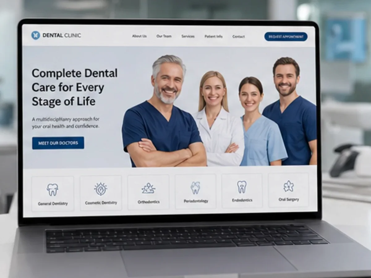 Estetică dentară și ortodonție - model de site pentru cabinete stomatologice - Creare site medic stomatolog