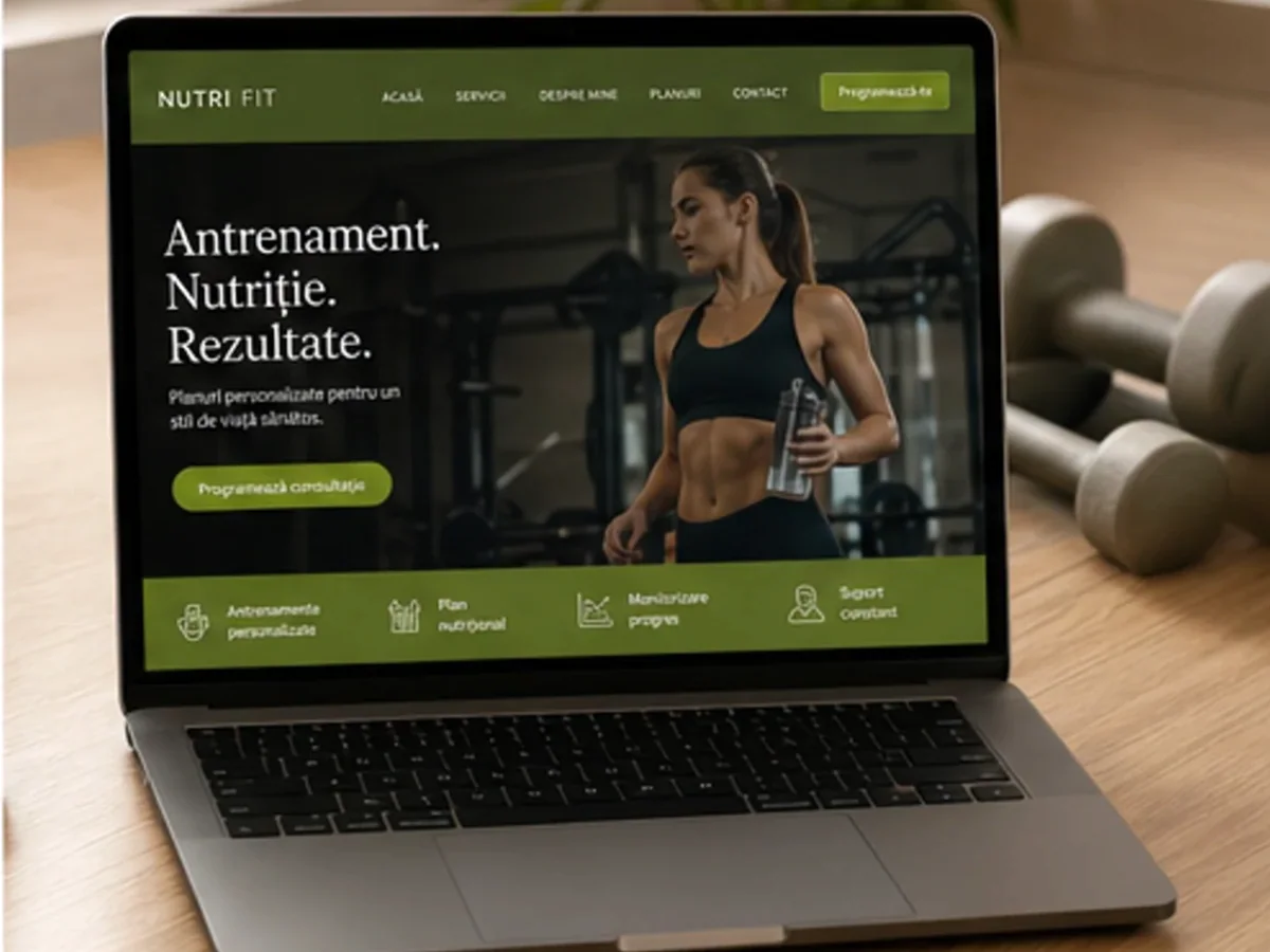 Site de încredere pentru nutriționist - model de site pentru nutriționiști - Creare site nutriționist