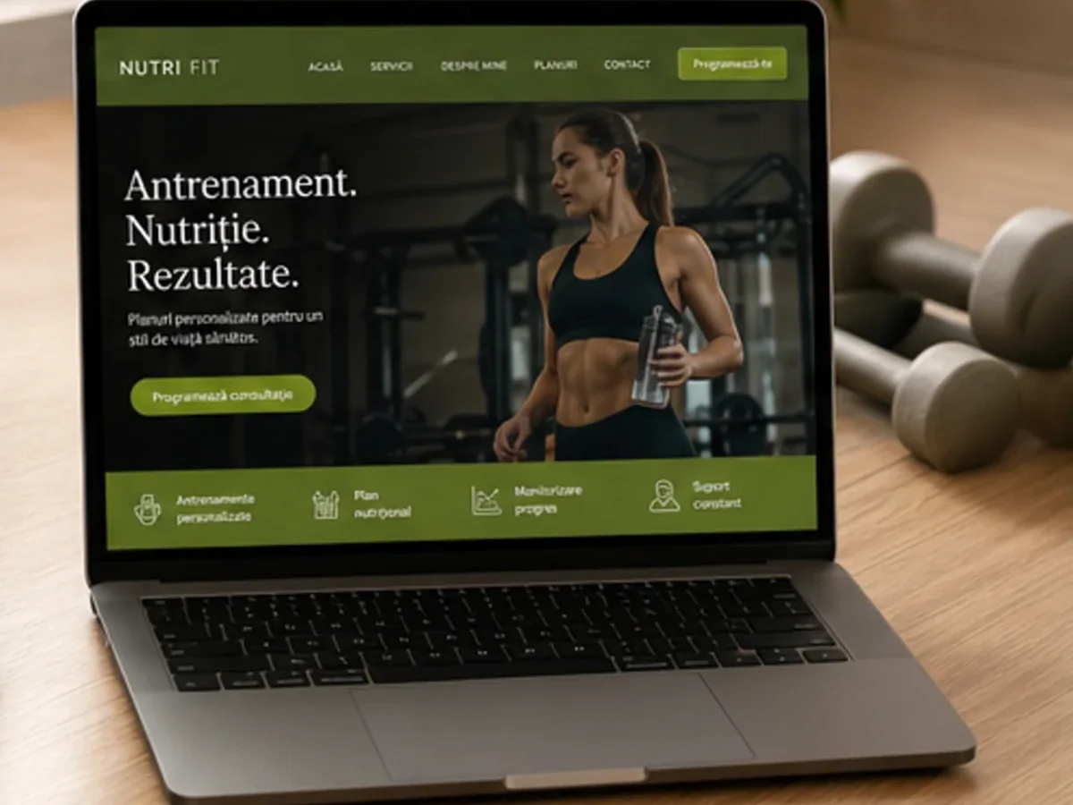 Site cu exemple pentru nutriționiști - model de site pentru nutriționiști - Creare site nutriționist