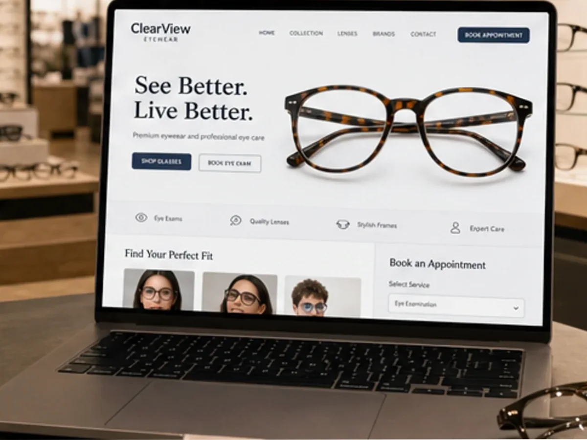 Site de încredere pentru optică medicală - model de site pentru optici medicale - Creare site optică medicală