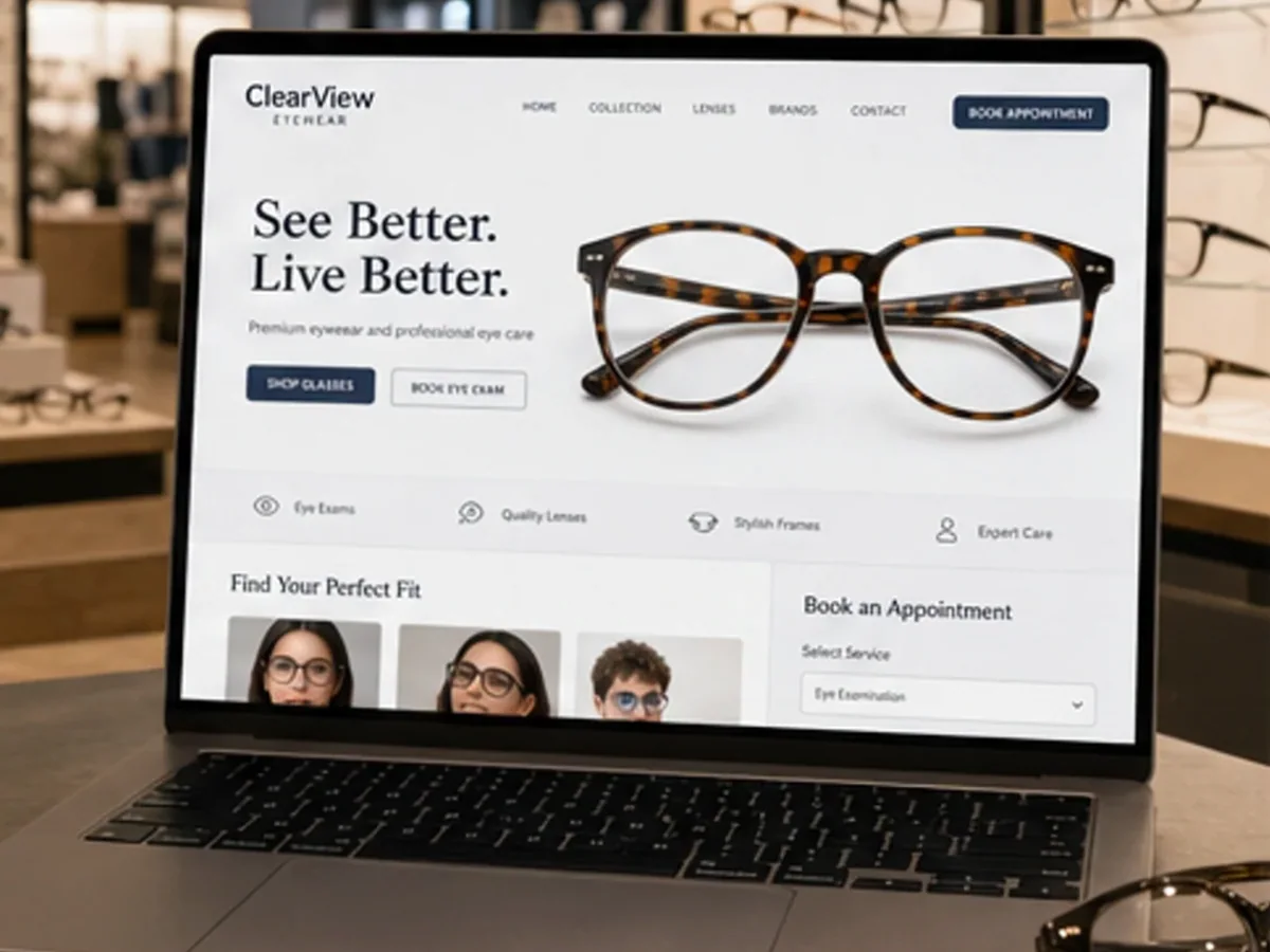Site cu servicii pentru optici medicale - model de site pentru optici medicale - Creare site optică medicală