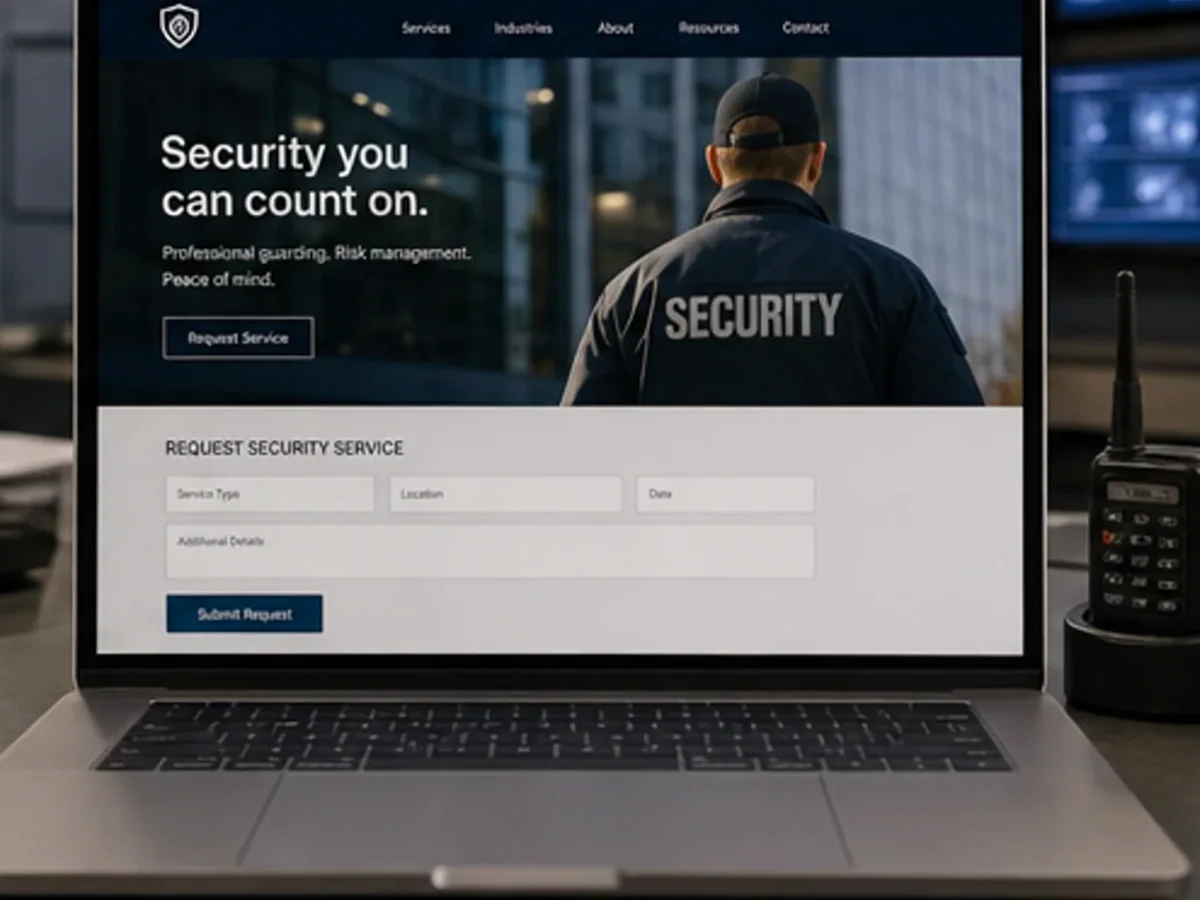 Site rapid pe mobil pentru pază și securitate - model de site pentru firme de pază și securitate - Creare site pază și securitate