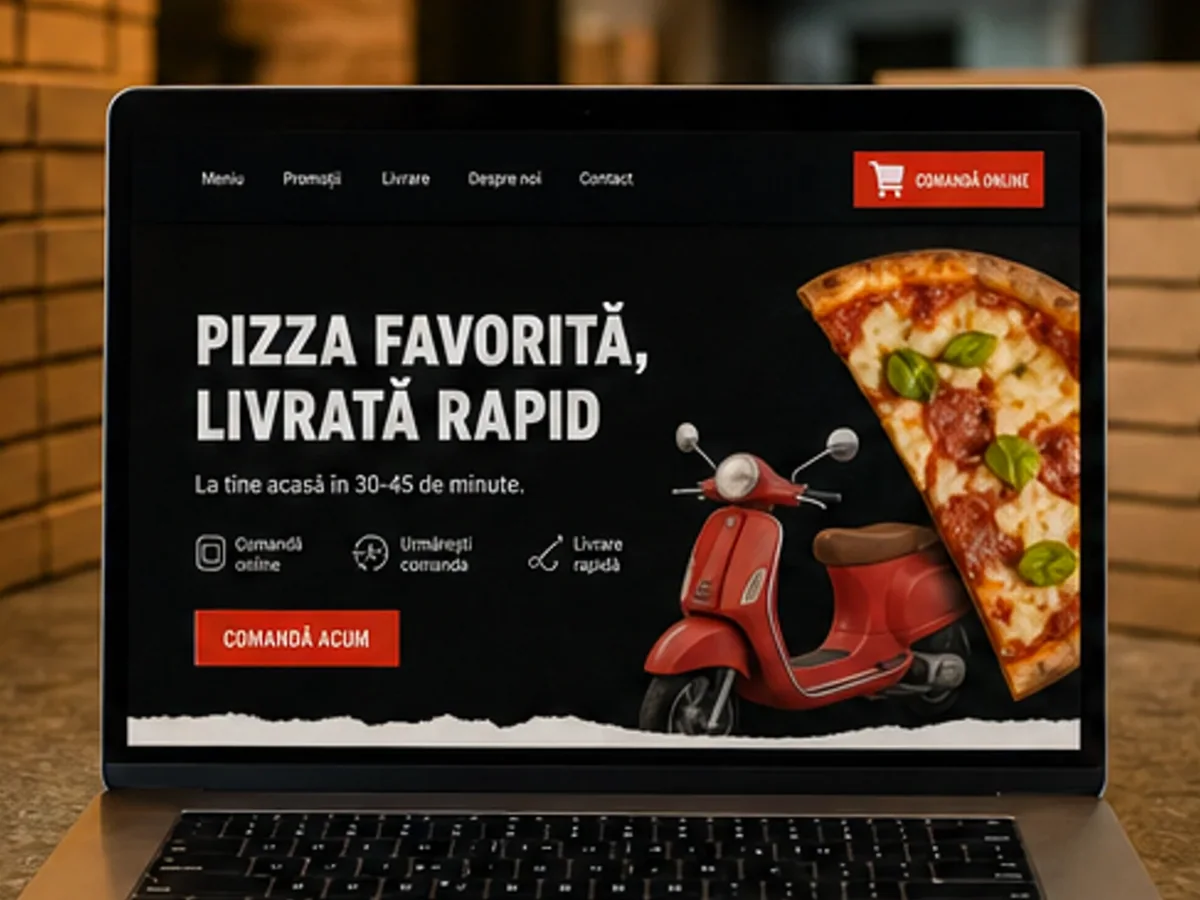 Pizzerie gourmet italiană - model de site pentru pizzerii - Creare site pizzerie