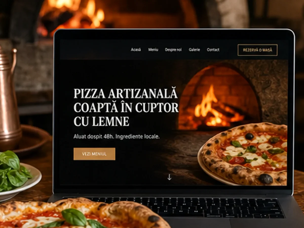 Pizzerie de familie sau de cartier - model de site pentru pizzerii - Creare site pizzerie
